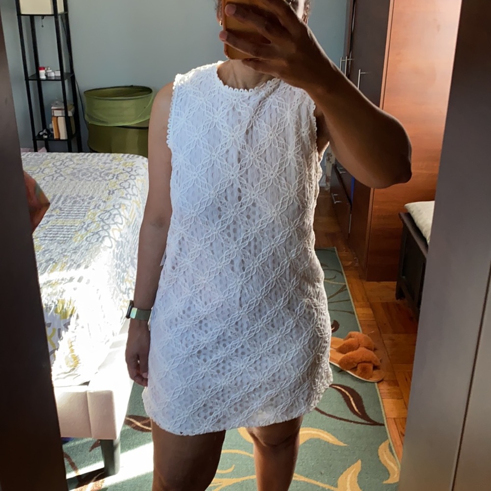 DV Dolce Vita Vintage White Lace Mini White Dress